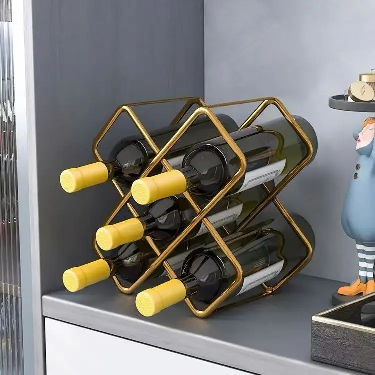 Home Bar And Cabinet - Suporte de Metal para Vinho com