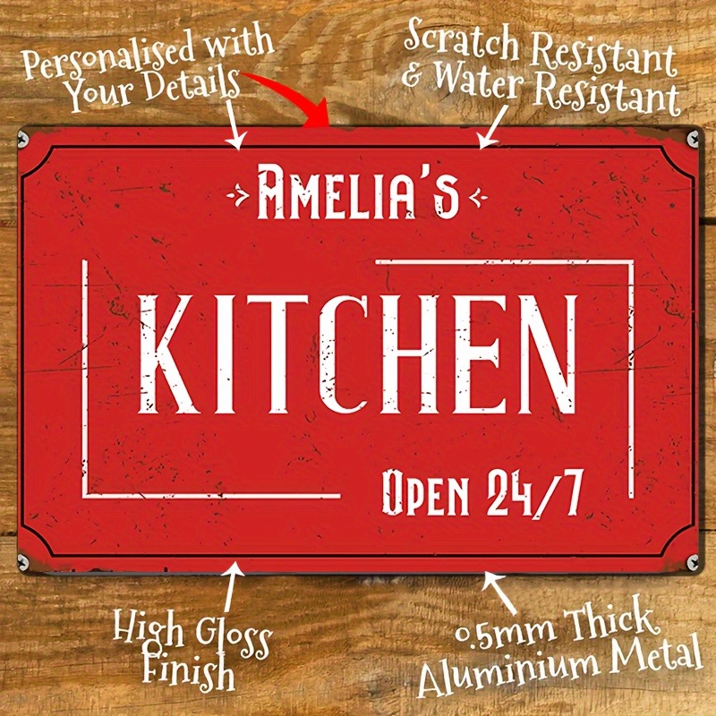 Home Bar Signs - CIFbuy Placa de Metal Personalizável para