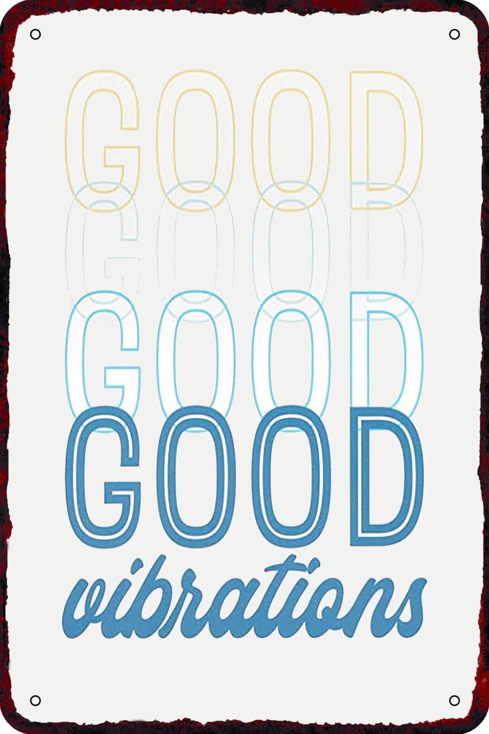 Home Bar Word - CARNIBELLE Good Vibrations Placa de Metal