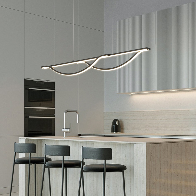 Home Bar Word - Led restaurante lustre nordic simples sala