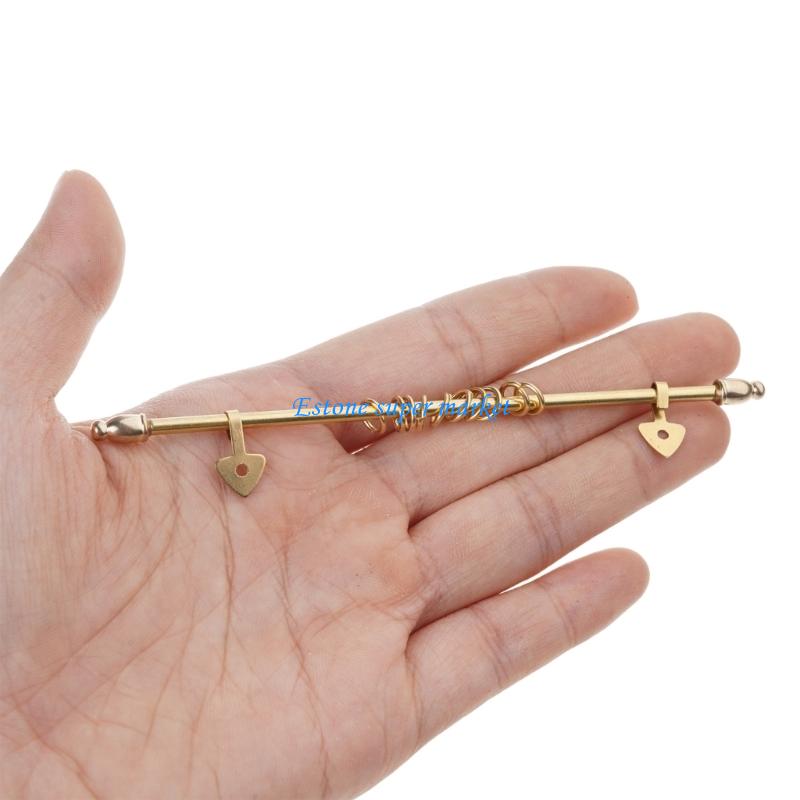 Home Bargains - 090b haste trilho cortina miniatura dourada,