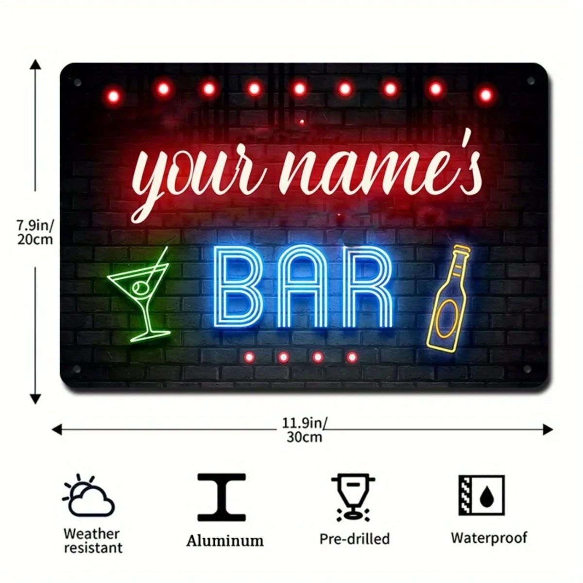 Placa de Parede Vintage em Alu - Home Bar Signs avaliação e preço