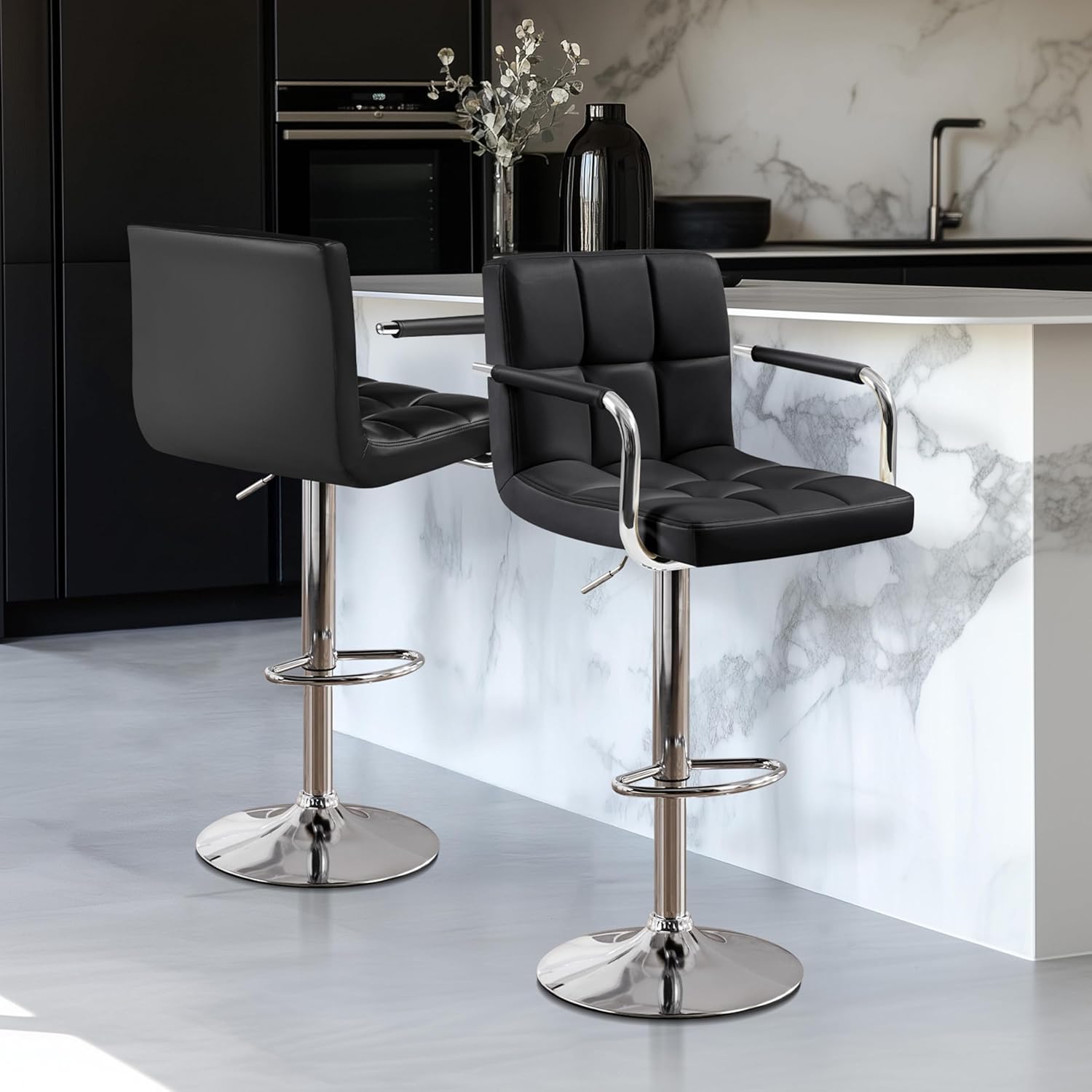 Conjunto de 2 bancos de bar, b - Home Bar Stools avaliação e preço