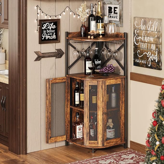 Armário de Bar de Canto com Su - Home Bar Setup avaliação e preço