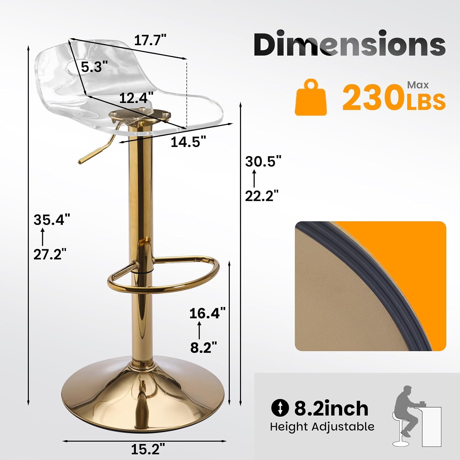 Conjunto de bancos de bar ajus - Home Bar Stools avaliação e preço