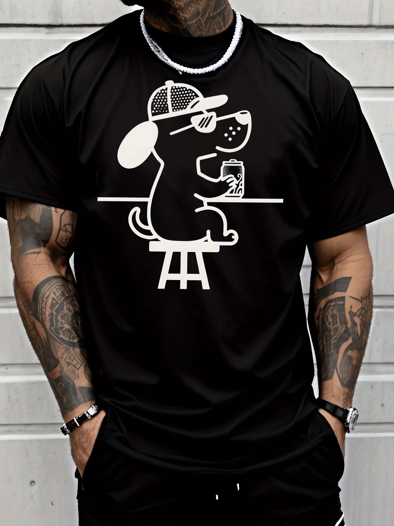 Camiseta Masculina Preta de Go - Home Bar Stools avaliação e preço