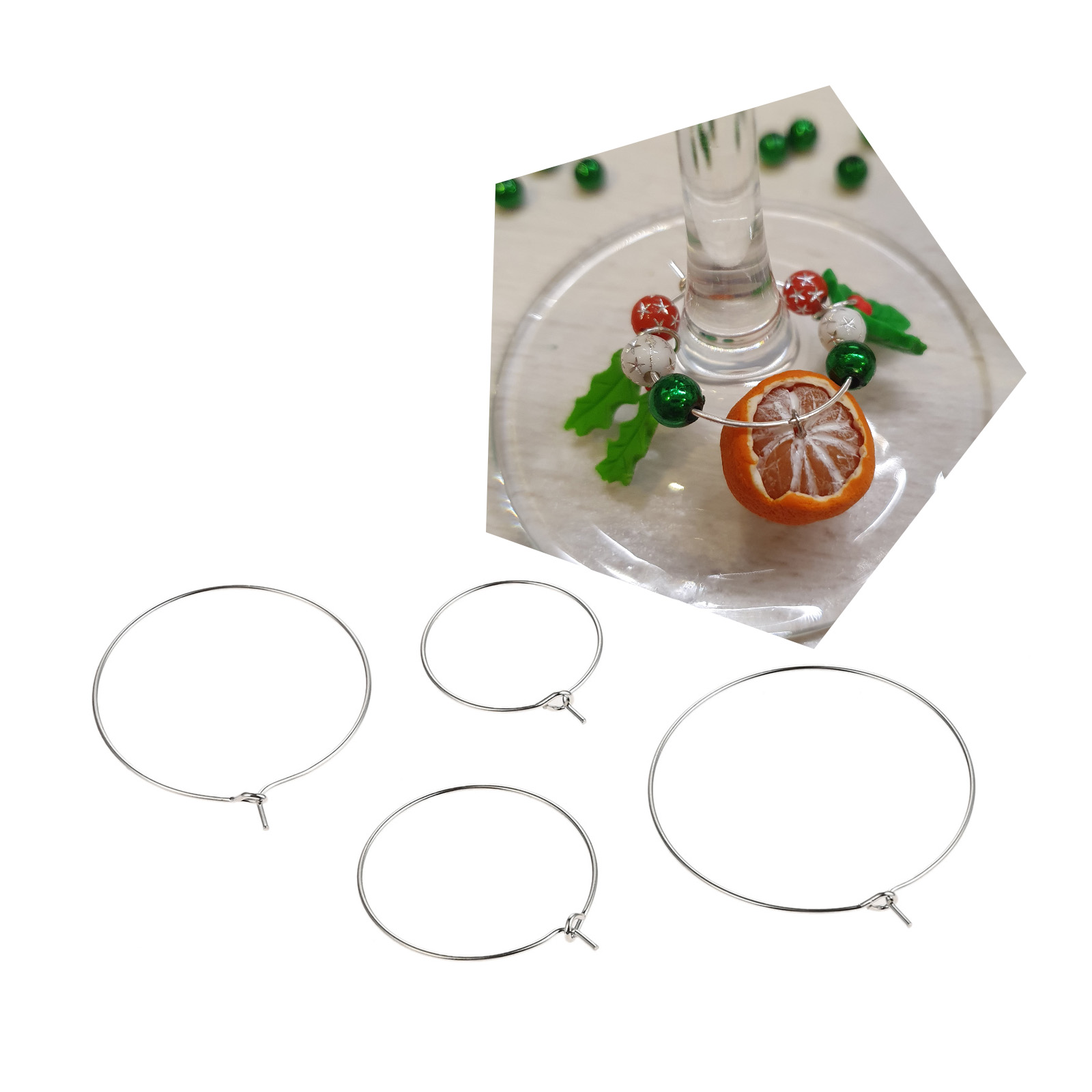 100pcs de anéis de ferro para  - Cocktail Recipe Book avaliação e preço
