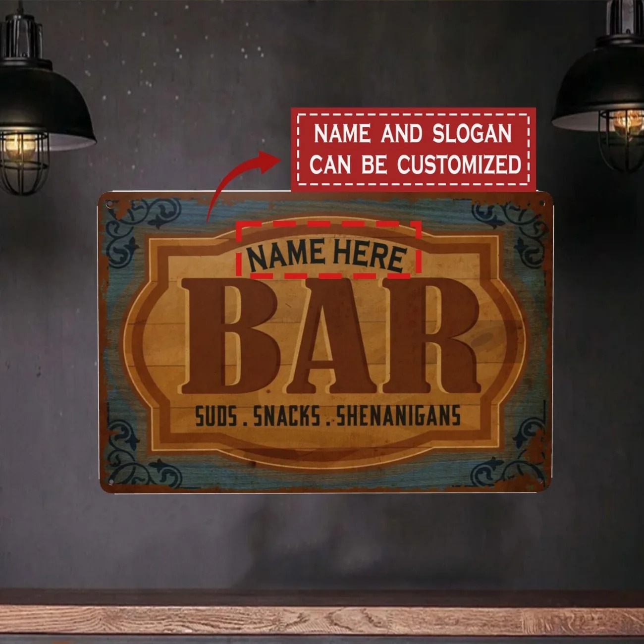 CIFbuy Placa de Metal Plana 2D - Home Bar Signs avaliação e preço