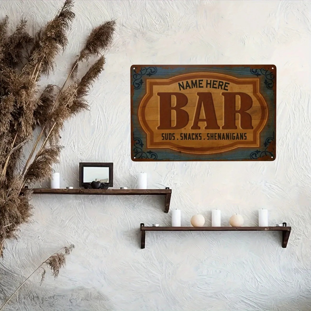 CIFbuy Placa de Metal Plana 2D - Home Bar Signs avaliação e preço